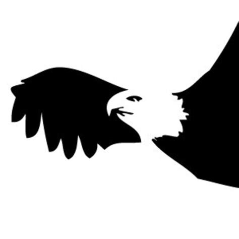bald eagle silhouette freevectors