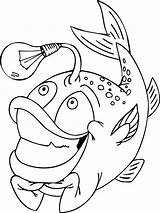 Pez Worksheets Bulb Sheets Bulbo Gracioso Fofos Bestcoloringpagesforkids Marinhos Animais Colorironline Cocomelon Piranha Peces Peixe Dibujosonline sketch template