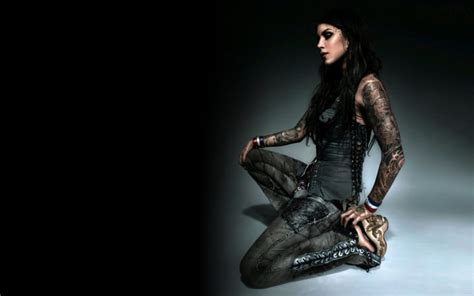 Kat Von D Women Gothic Tattoo Sexy Babe Celeb