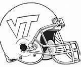 Football College Coloring Pages Logo Helmet Getcolorings Printable Color sketch template