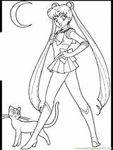 Coloring Sailor Moon Pages Mars Color Colouring Printable Luna Clipart Chibi Library Mini Comments Coloringhome Popular Clip sketch template