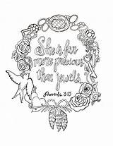 Promises Proverbs sketch template