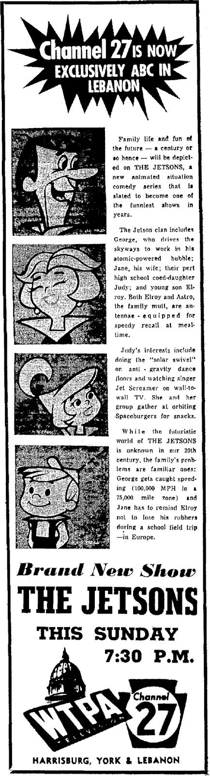 On Sunday Evening September 23 1962 The Jetsons Episode