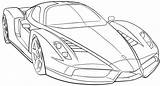 Ferrari Coloring Pages Car Speed Choose Board sketch template