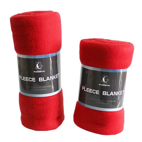 promotional red polar fleece blanket polar fleece blanket manufacturer
