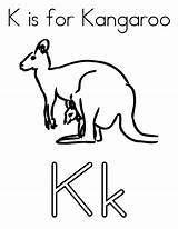 Kangaroo Coloring Pages Color Printable Kids Drawing Cliparts Worksheet Print Frog Letter Twistynoodle Noodle Twisty Alphabet Change Style sketch template