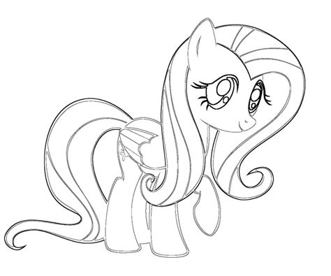 fluttershy coloring pages png  file