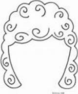 Wig Purim Outs Costume Cut Projects sketch template