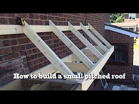 build  small pitched roof  youtube