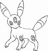 Umbreon Pokemon Coloring Pages Drawing Color Drawings Printable Getcolorings Getdrawings Print Tag sketch template
