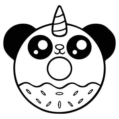 panda coloring page vector art icons  graphics