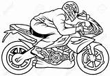 Motorbike Printable sketch template