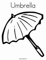 Umbrella Coloring Printable Popular sketch template