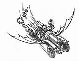 Chitty Bang Drawing Coloring Car Template Sketch Bert Ernie sketch template