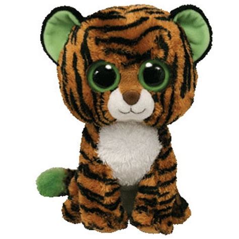 ty beanie boos stripes  tiger solid eye color medium size