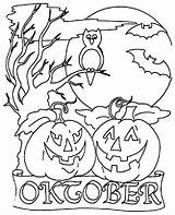 Coloring Pages Halloween Angel Devil sketch template