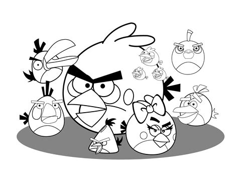 inesyfederico clases angry birds coloring pages  kids printable
