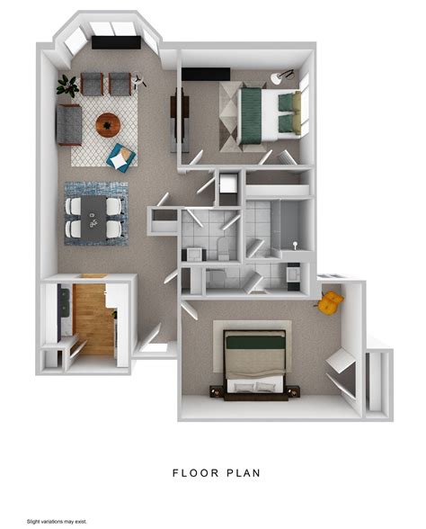 floorplan feature  bedroom apartment springmoor retirement community