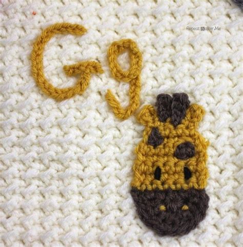 crochet animal alphabet afghan repeat crafter  crochet applique