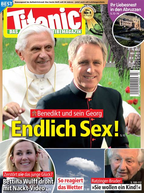 benedikt und sein georg endlich sex 03 2013 titanic titel