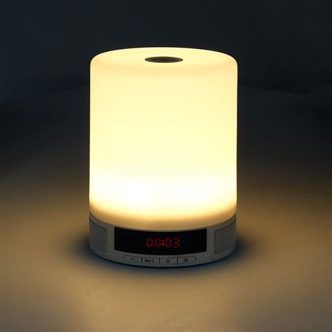 thorfire led night light speaker touch lamp portable bluetooth wireless speakers