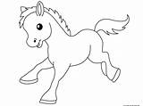 Coloring Pages Pony Baby Printable Print Animals 1024 sketch template