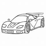 Clipart Car Sports Race Coloring Cars Amazing Book sketch template