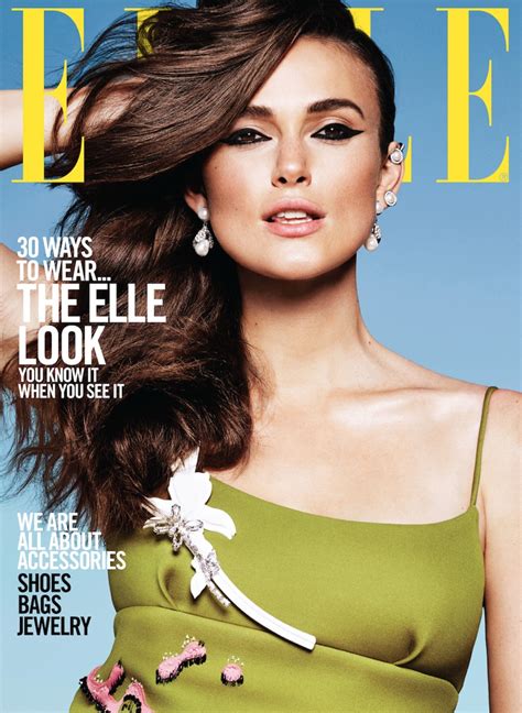Keira Knightley Stars On Elle September 2015 Covers