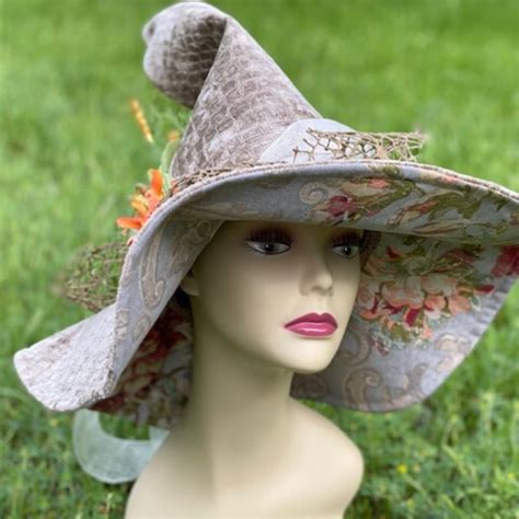 diy witch hat instructions pattern halloween pagan etsy