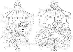 sea open lineart unicorn coloring pages heart