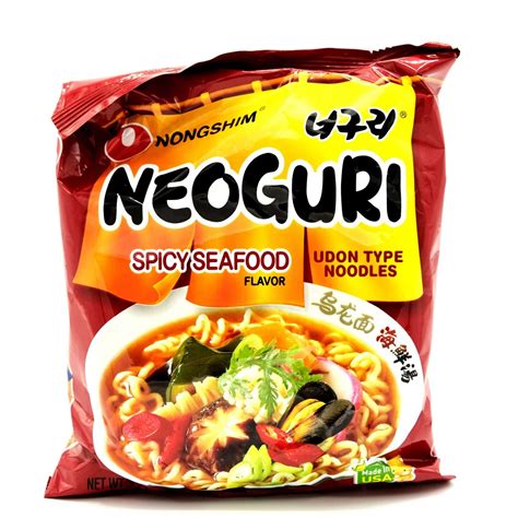 Nongshim Neoguri Spicy Seafood Flavor Ramen 4 21 Oz 120 G Well