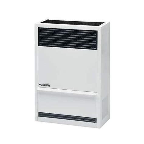 williams direct vent gravity wall heater  btuh  afue natural gas furnace