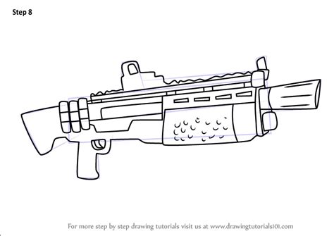 printable fortnite gun coloring pages fortnite heavy shotgun images