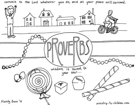 proverbs bible coloring page ministry  children