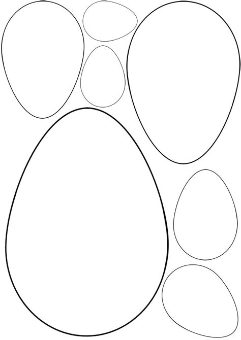egg outline drawing  getdrawings    easter egg pattern