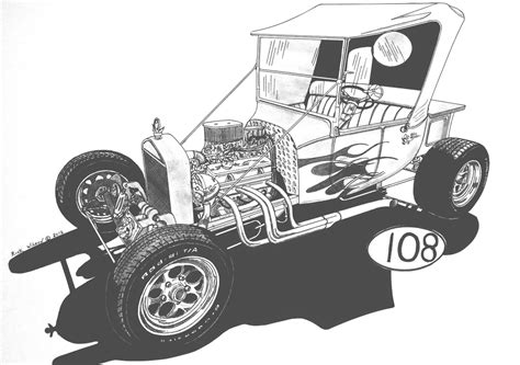 Page 3 Custom Car Hot Rod Drag Racing Art Prints By