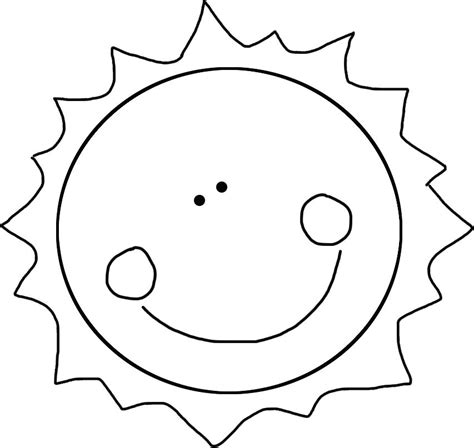 sun template  printable smiling happy sun  art sun template