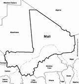 Mali Map Outline Africa Enchantedlearning Activity Research Surrounding Countries Outlinemap sketch template