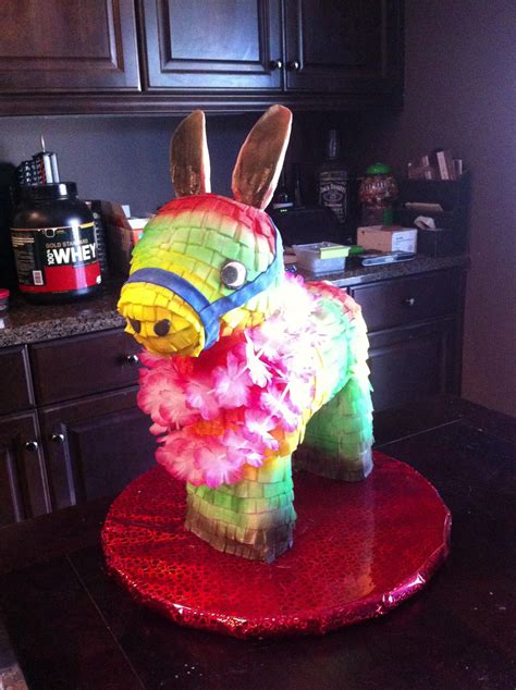 pinata donkey cake mexican birthday parties