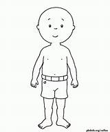 Body Caillou Coloring Human Pages Tag Post Has sketch template