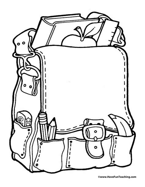 printable backpack template
