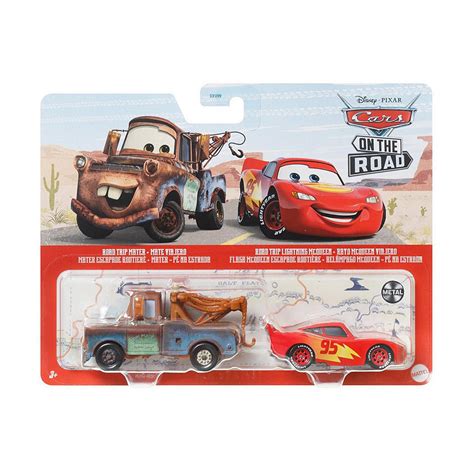 Disney Cars Diecast 2 Pack 1 55 Scale Road Trip Mater And Road Trip