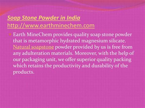 ppt natural soap stone powder in india powerpoint presentation id 7690075