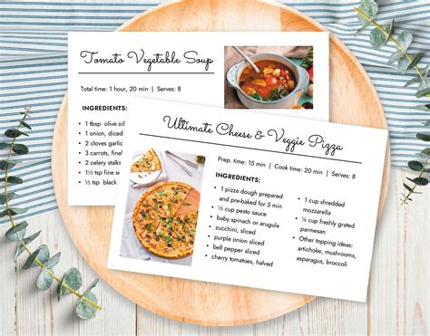 recipe card template recipe card ms word template