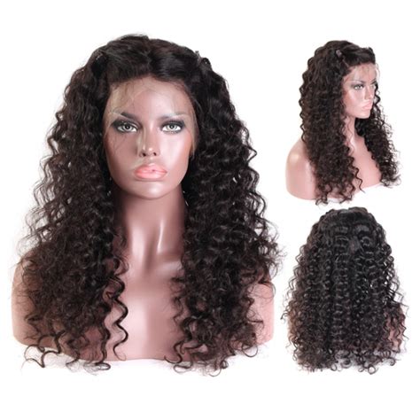 Malaysian Virgin Hair Full Lace Wig Wholesale Deep Wave One Donor Hair