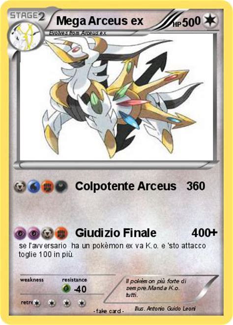 Pokémon Mega Arceus Ex 21 21 Colpotente Arceus 360 My