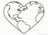 Earth Coloring Pages Printable Recycle Clipart Heart Globe Recycling Clip Reuse Reduce Kids Sheet Cliparts Colouring Bin Planet Logo Print sketch template