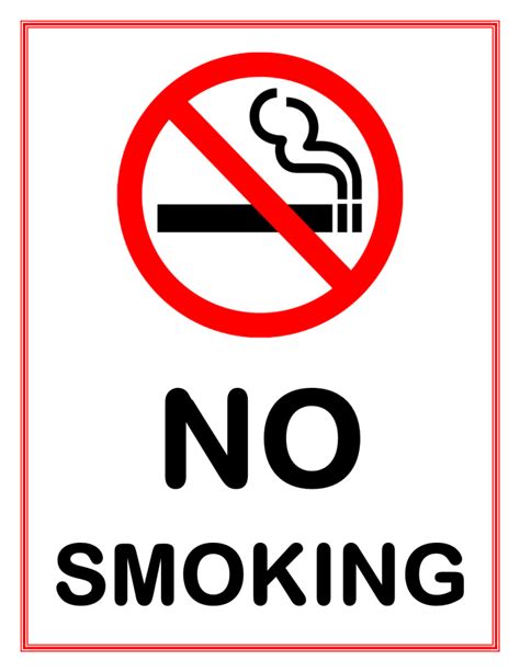 smoking sign word templates  word templates ms word