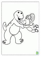 Coloring Barney Dinokids Friends Pages sketch template