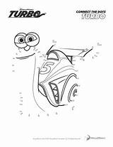 Turbo Dots Coloring Connect Pages Choose Board Movie Printable sketch template